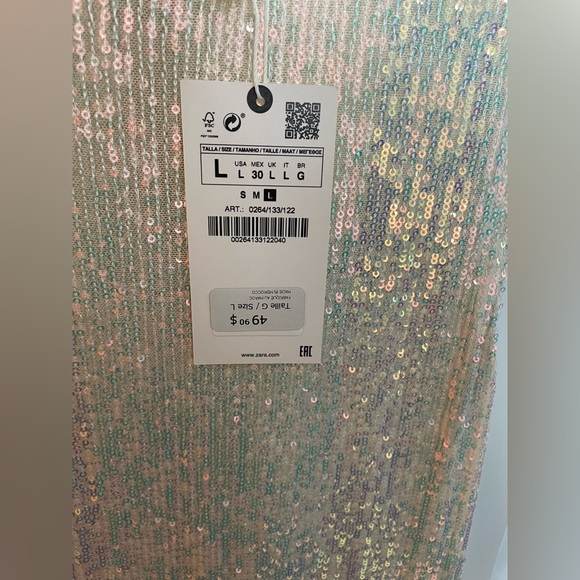 NWT Zara sequin onesie size large - Picture 3 of 4